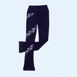 Sparkle Black Kids skating Leggings